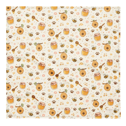 Honeycomb print dog bandana by HoneyPaw Pets